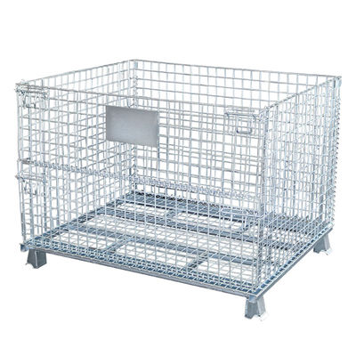 ποιότητας  Medium Duty 1000KG Capacity 50x50 Folding Wire Mesh Container εργοστάσιο