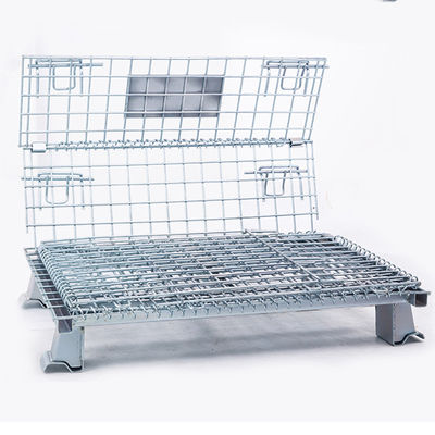 ποιότητας  Collapsible Workshop 6.0mm Wire Q235 Steel Pallet Cages εργοστάσιο