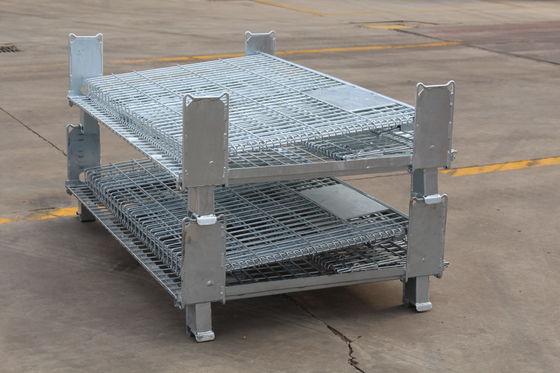 Ντυμένη 1000kg 50*100mm παλέτα κιβωτίων πλέγματος καλωδίων διοικητικών μεριμνών ψευδάργυρος