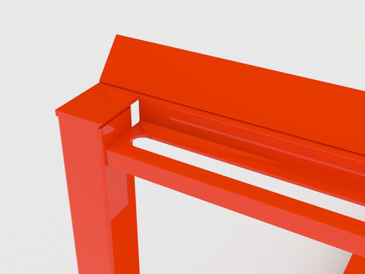 Κόκκινες πορτοκαλιές 30*50mm όρθιες Stackable υποστηρίξεις ικανότητας 150KG