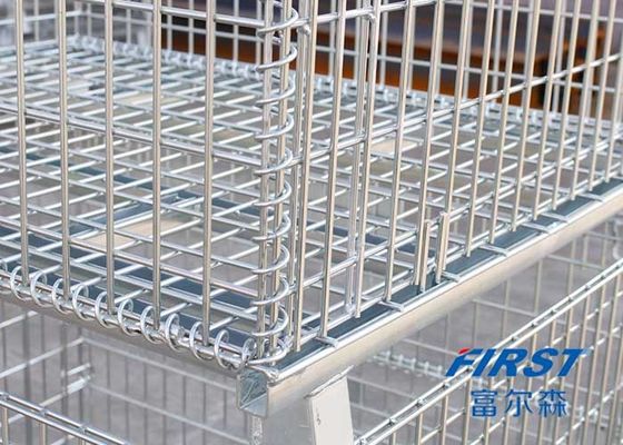 Stackable παλέτα κιβωτίων πλέγματος καλωδίων χάλυβα Q235 50*50mm