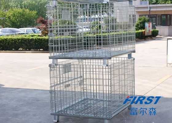 Stackable παλέτα κιβωτίων πλέγματος καλωδίων χάλυβα Q235 50*50mm