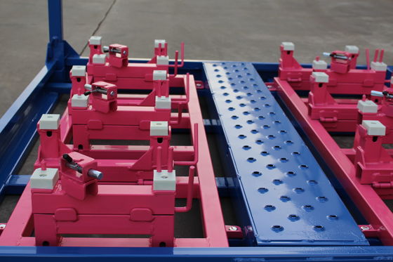 2000KGS αποσπάσιμες Stackable παλέτες χάλυβα 4 στρωμάτων