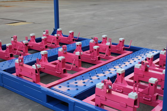 2000KGS αποσπάσιμες Stackable παλέτες χάλυβα 4 στρωμάτων