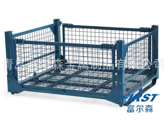 Ικανότητα 0.6mm επιστρώματος 2000KGS σκονών πτυσσόμενο κλουβί μετάλλων καλωδίων