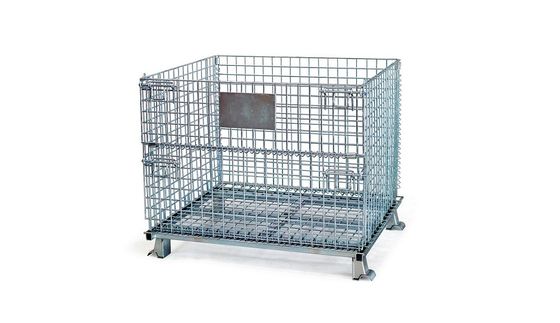 Καλυμμένη ψευδάργυρος αποθήκευση 50x50mm αποθηκών εμπορευμάτων κλουβί πλέγματος καλωδίων χάλυβα Q235