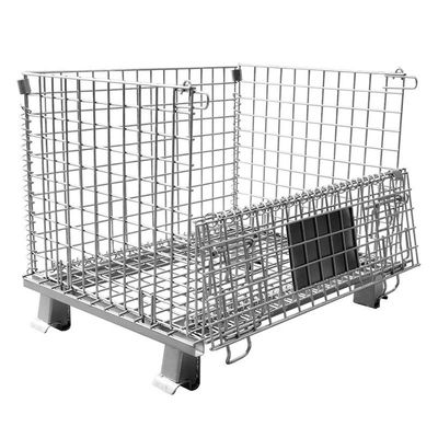 Ικανότητα 50*50mm μεταφορών 500KGS εμπορευματοκιβώτιο παλετών χάλυβα πλέγματος